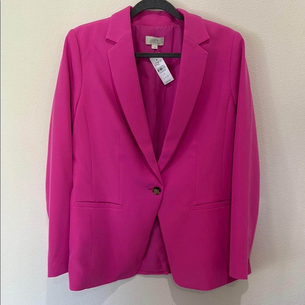 NWT LOFT Outlet Women's Pink Blazer